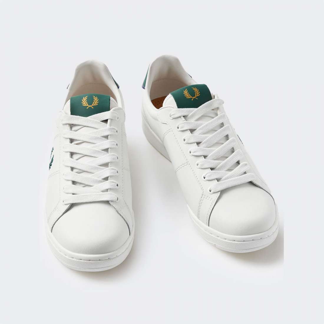 FRED PERRY B1252-349 WHITE/GREEN