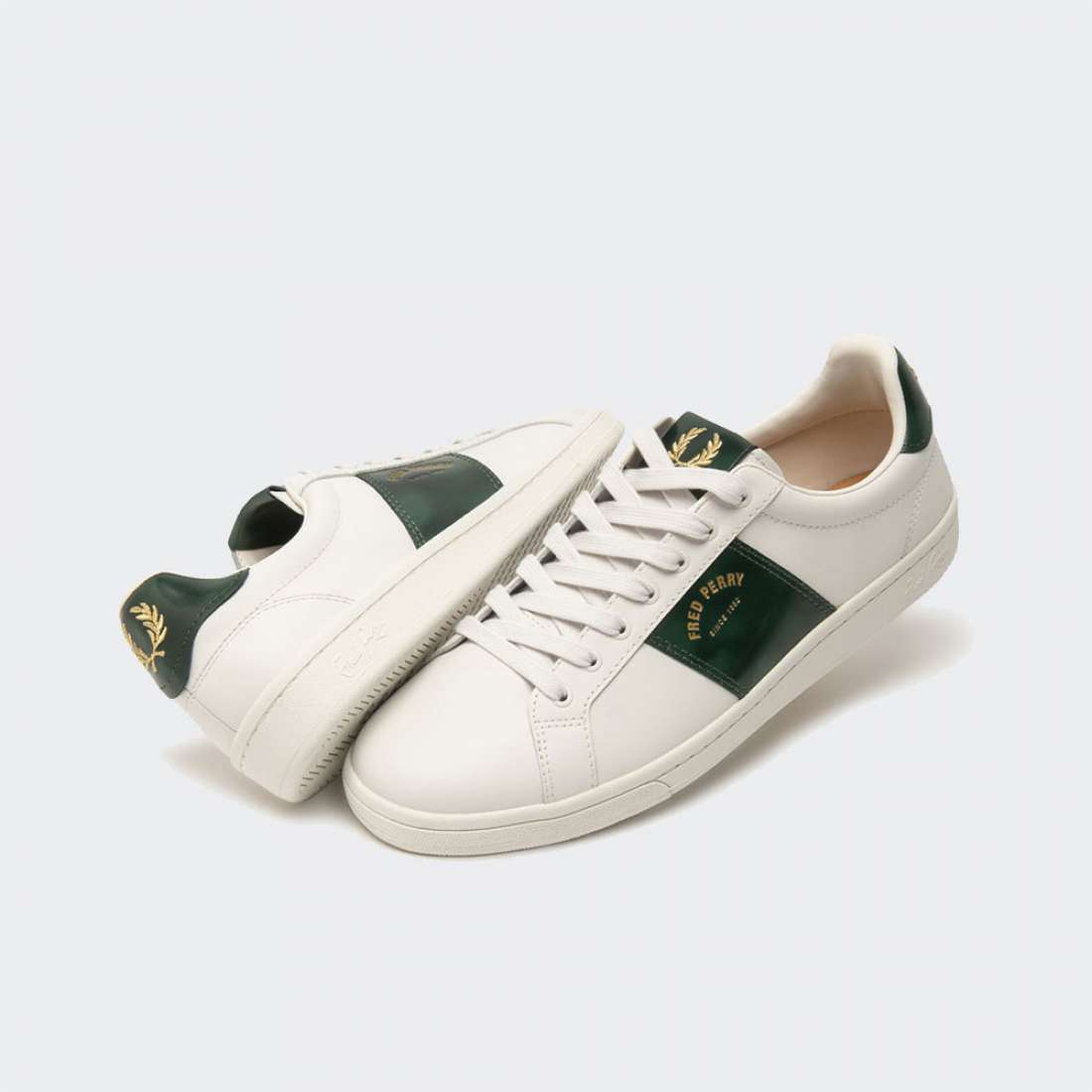 FRED PERRY B2297-254 WHITE/GREEN