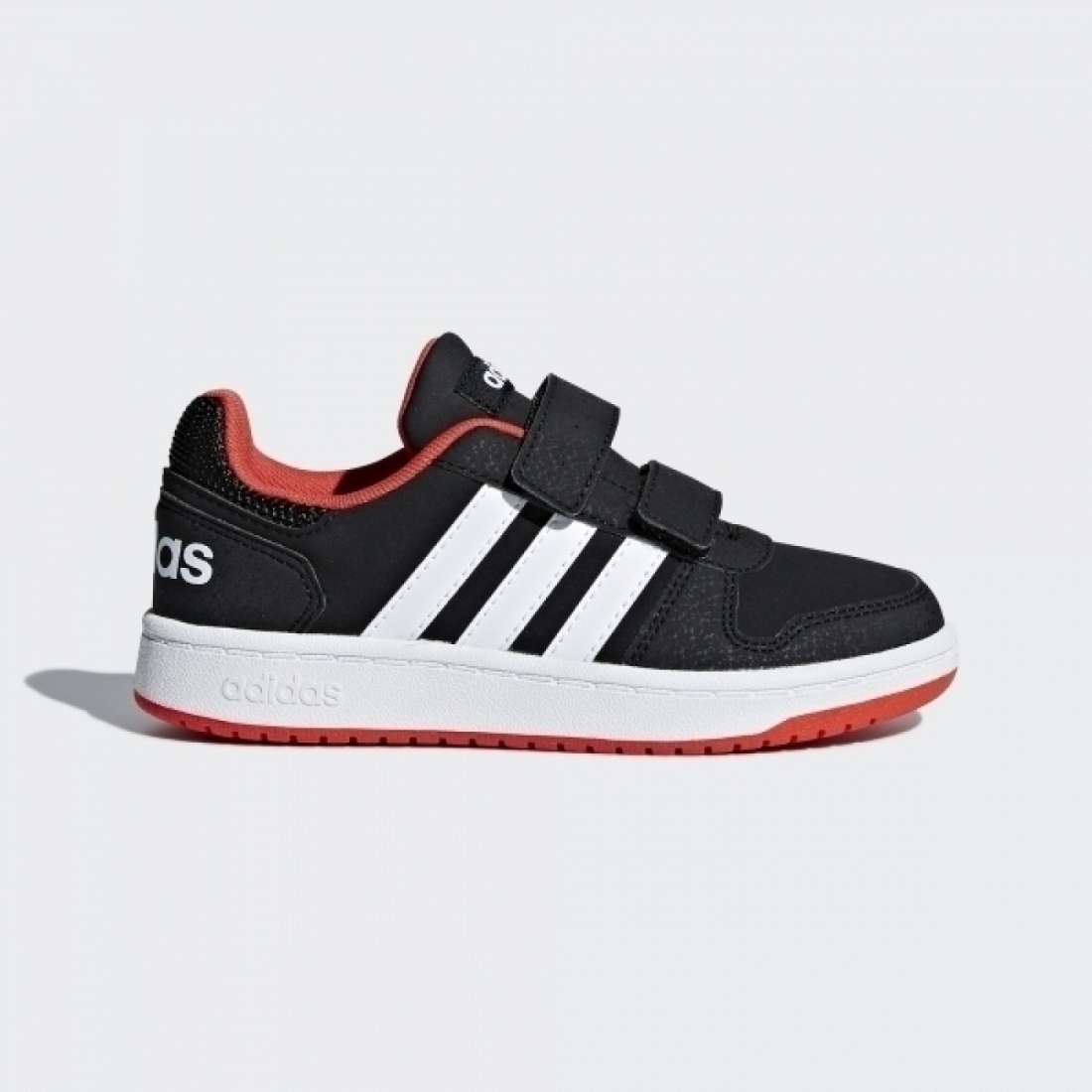 ADIDAS HOOP 2.0 CMF C CORE BLACK / CLOUD WHITE / HI-RES RED