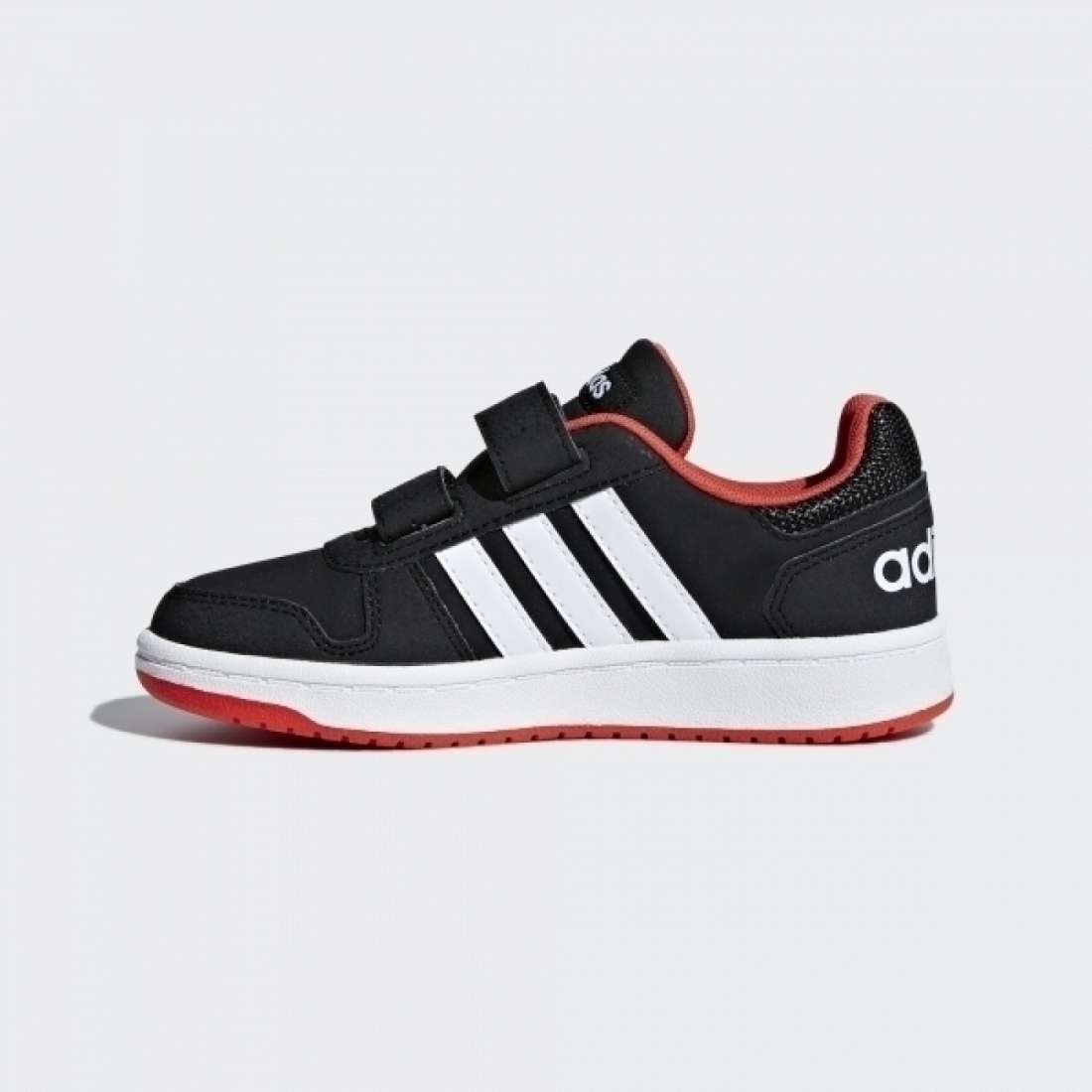 ADIDAS HOOP 2.0 CMF C CORE BLACK / CLOUD WHITE / HI-RES RED