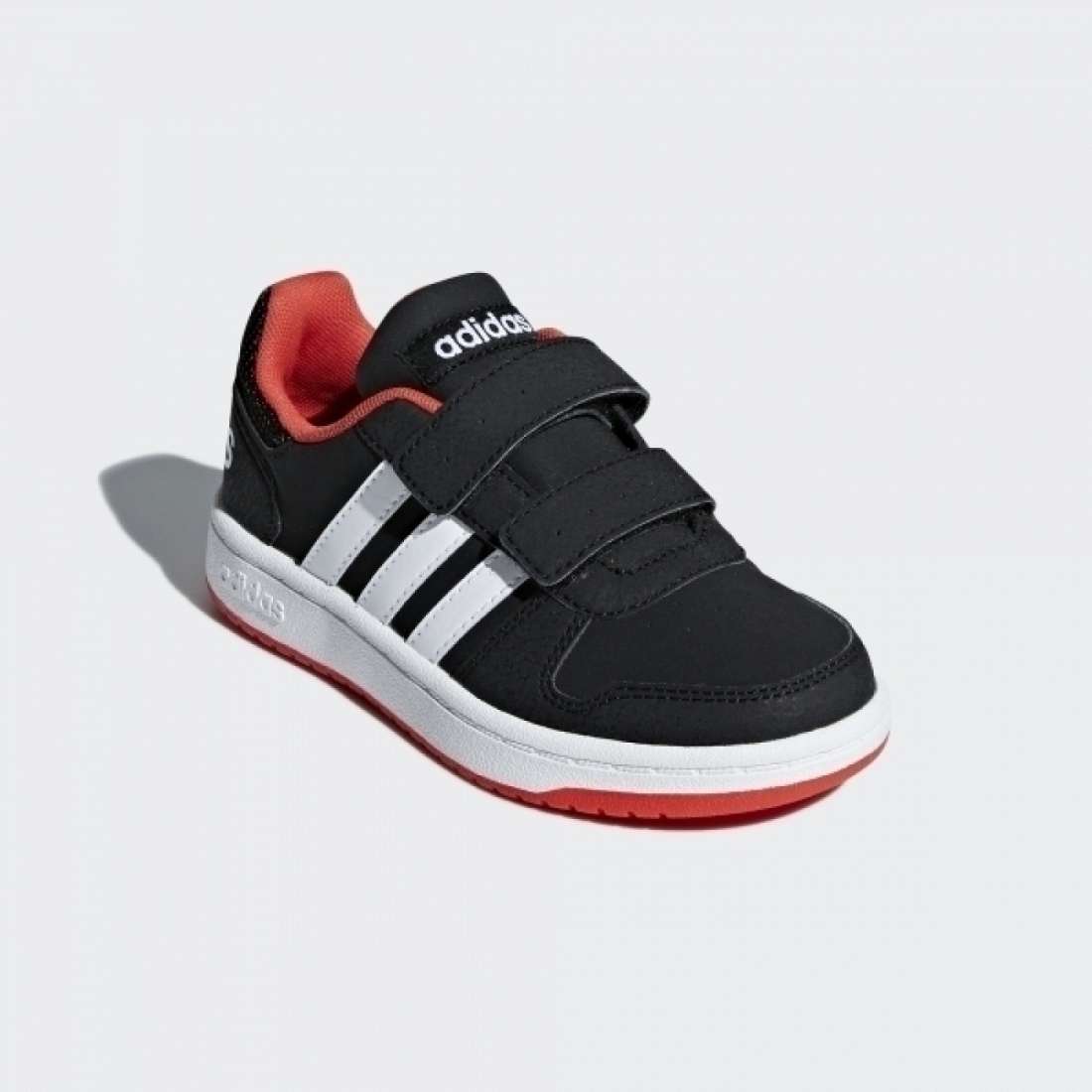ADIDAS HOOP 2.0 CMF C CORE BLACK / CLOUD WHITE / HI-RES RED