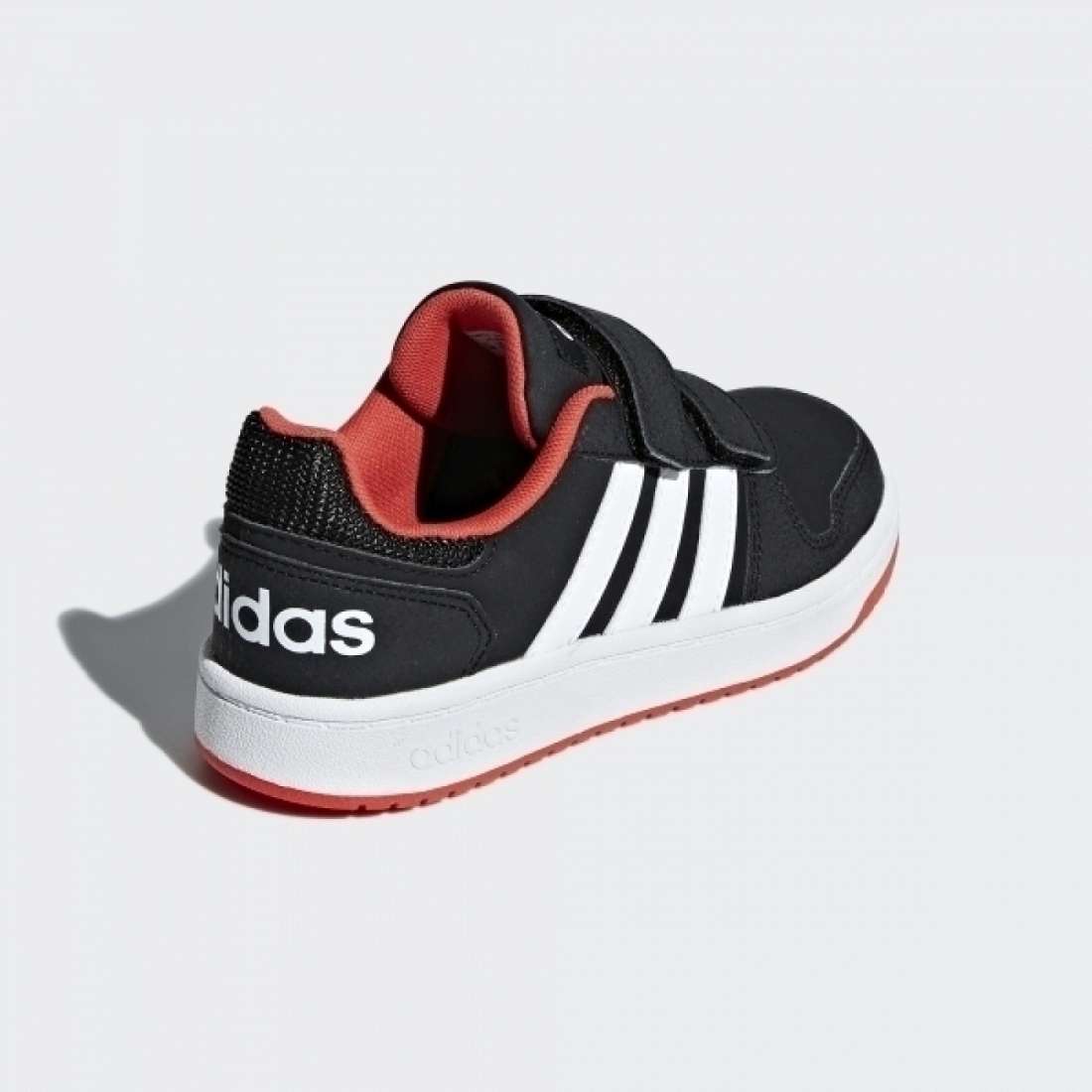 ADIDAS HOOP 2.0 CMF C CORE BLACK / CLOUD WHITE / HI-RES RED