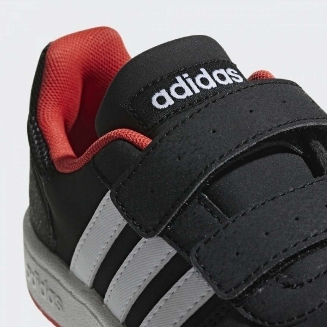 ADIDAS HOOP 2.0 CMF C CORE BLACK / CLOUD WHITE / HI-RES RED