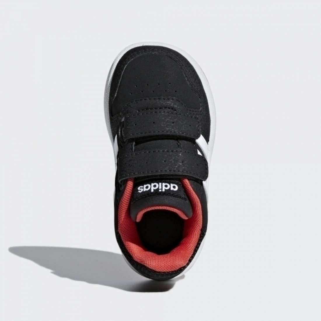 ADIDAS HOOPS 2.0 CMF I CORE BLACK / CLOUD WHITE / HI-RES RED