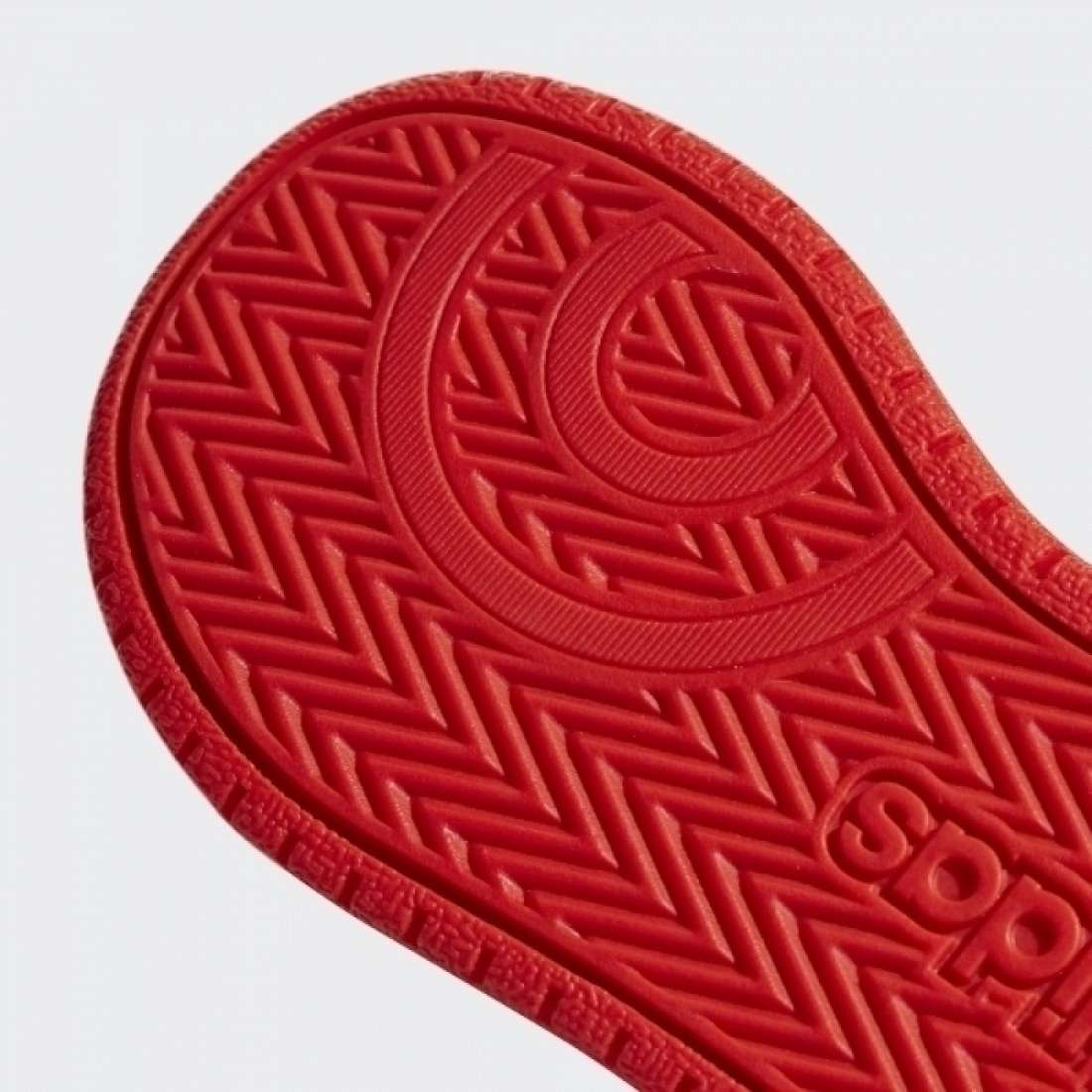ADIDAS HOOPS 2.0 CMF I CORE BLACK / CLOUD WHITE / HI-RES RED