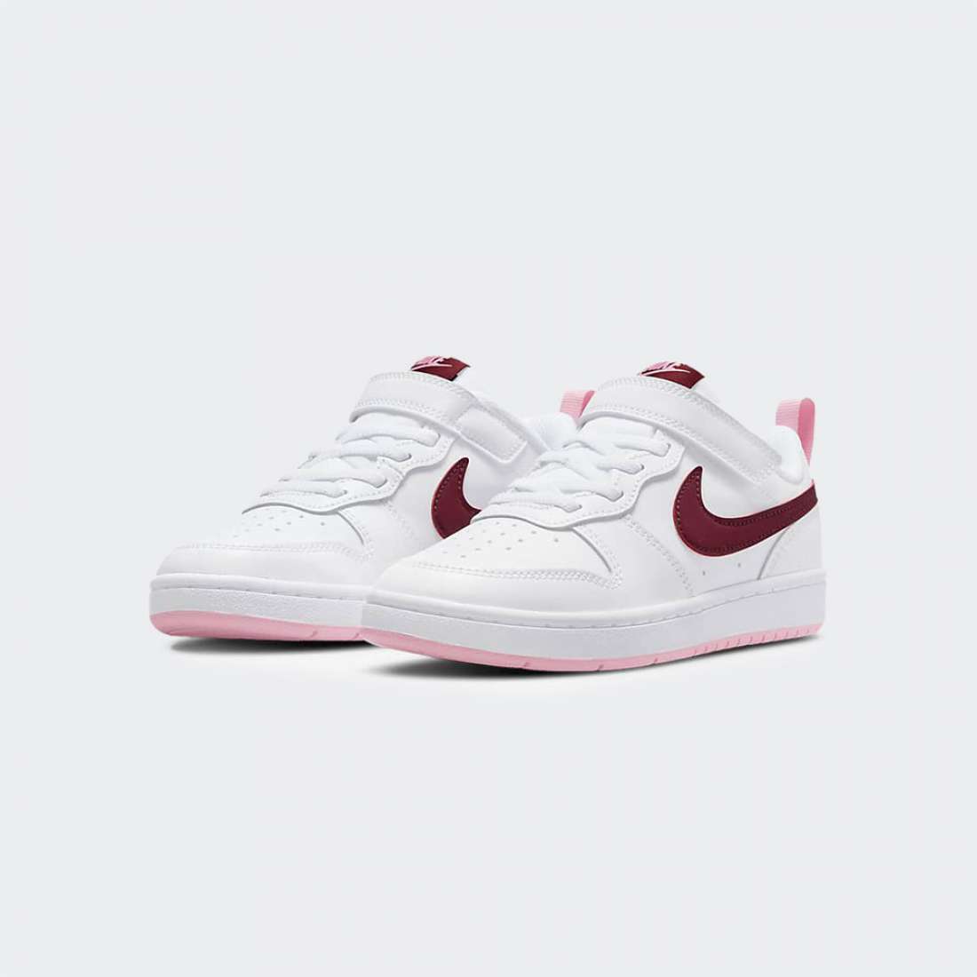 NIKE COURT BOROUGH LOW 2 WHITE/RED