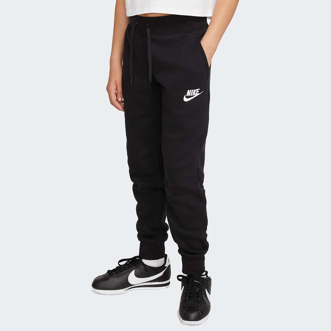 CALÇAS NIKE SPORTSWEAR GS BLACK / WHITE