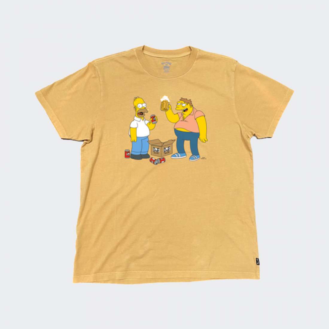 TSHIRT BILLABONG SIMPSONS DUFF BUDS MUSTARD