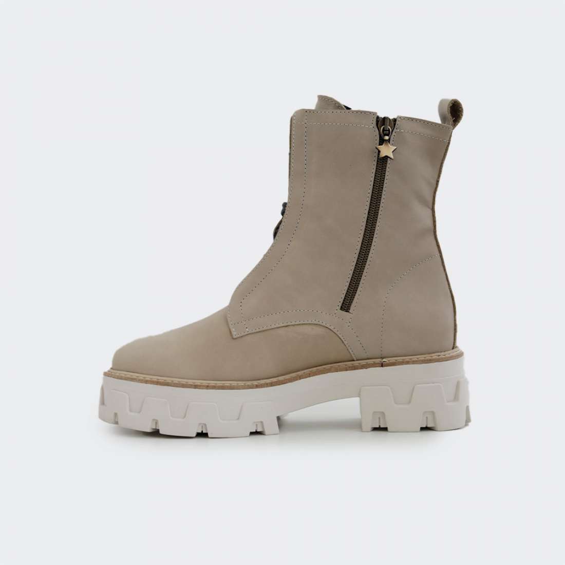 BOTAS CUBANAS CHAIN101 BEIGE