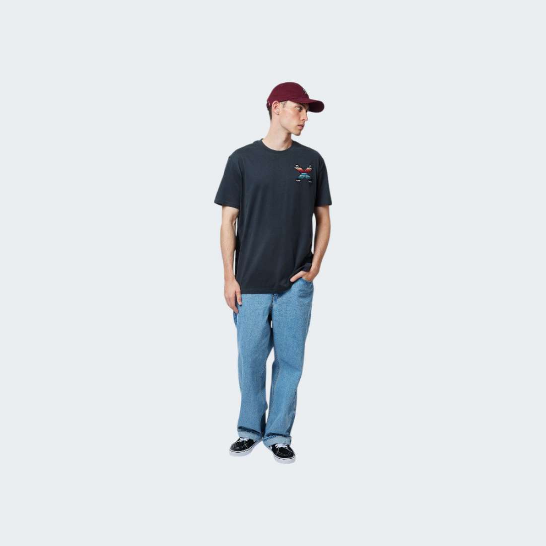TSHIRT BLUE BANANA ANTHRACITE