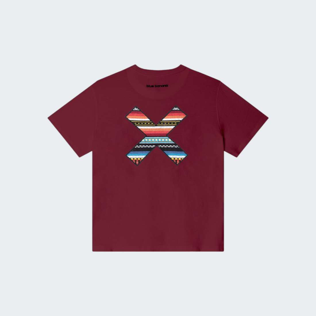 TSHIRT BLUE BANANA BURGUNDY