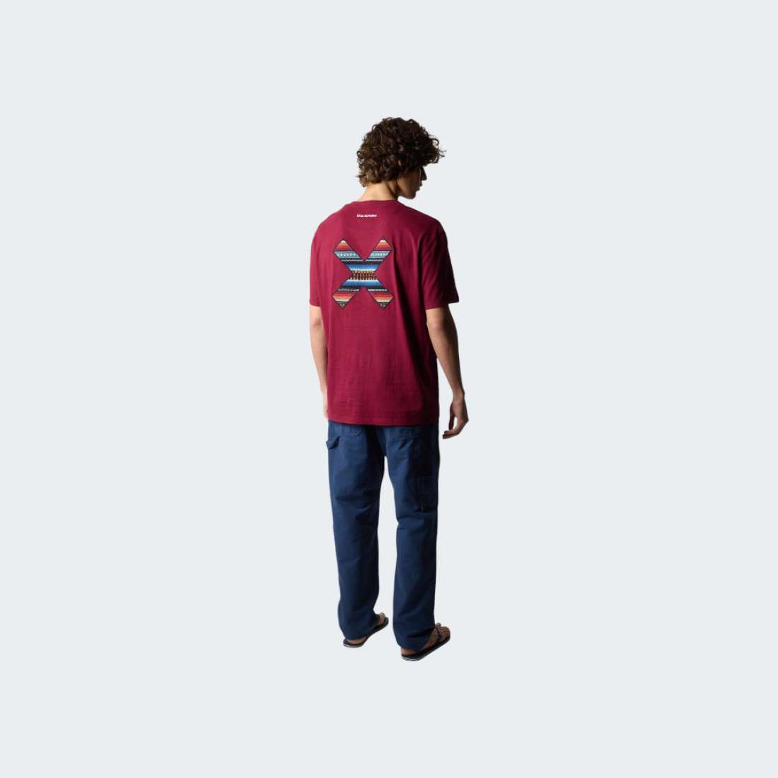 TSHIRT BLUE BANANA BURGUNDY