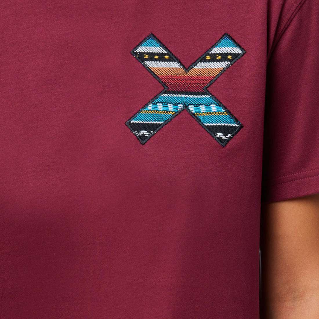 TSHIRT BLUE BANANA BURGUNDY