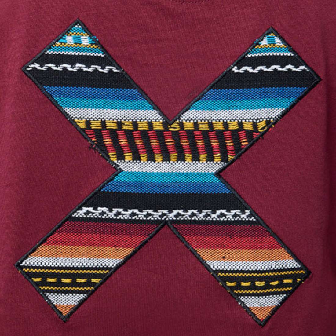 TSHIRT BLUE BANANA BURGUNDY