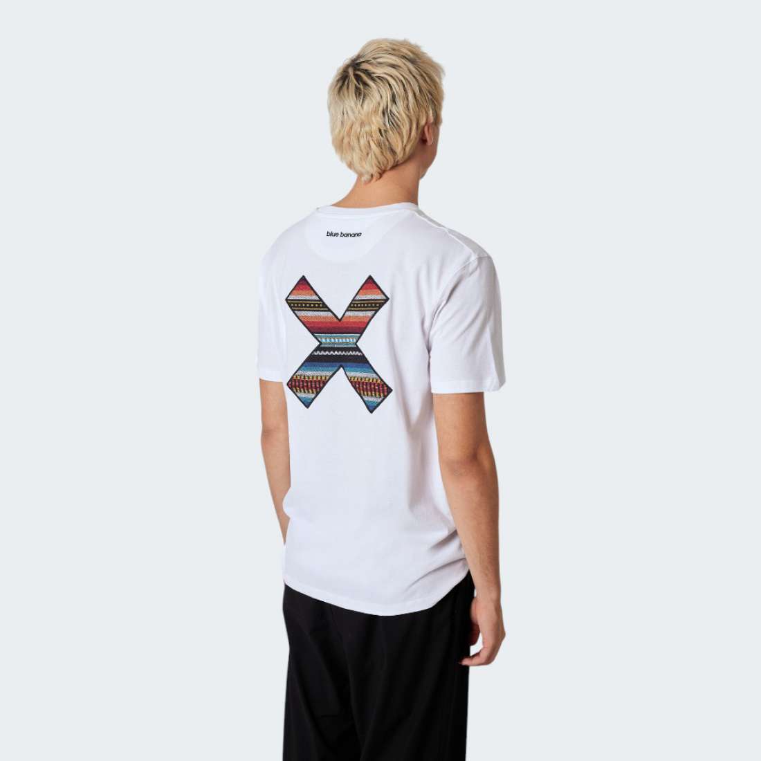TSHIRT BLUE BANANA WHITE