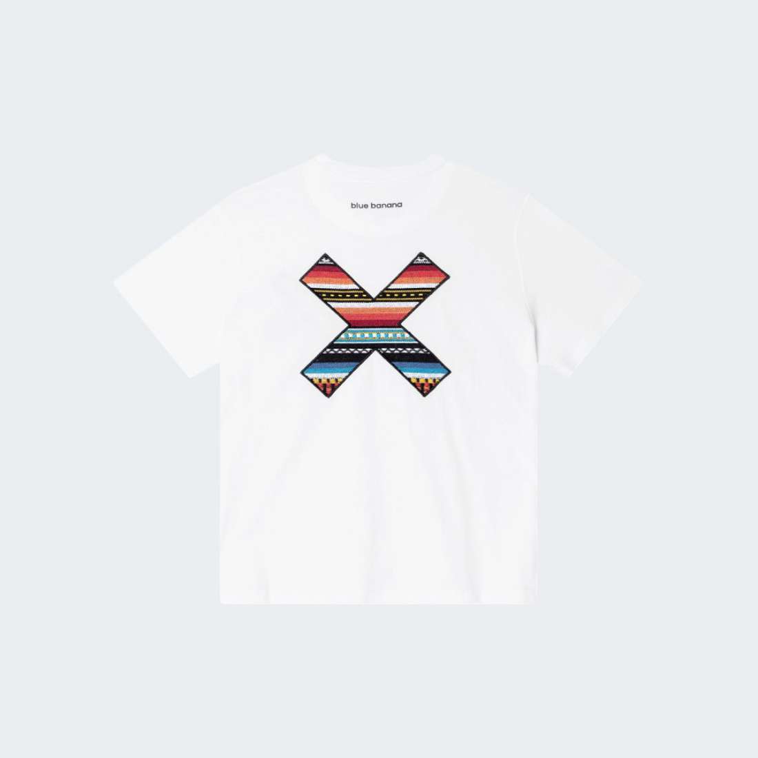 TSHIRT BLUE BANANA WHITE