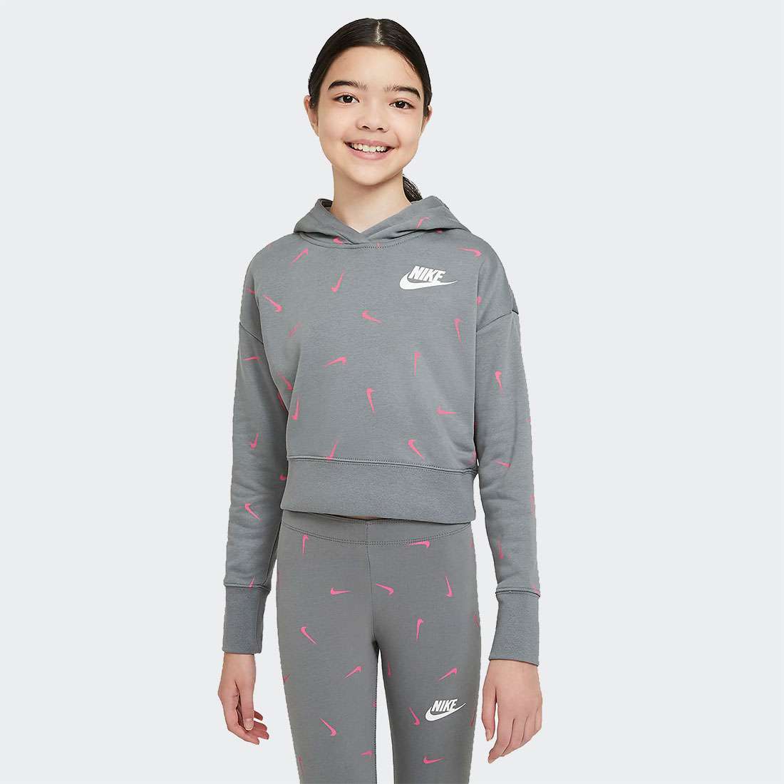 HOODIE NIKE SPORTSWEAR GRIS ROSA