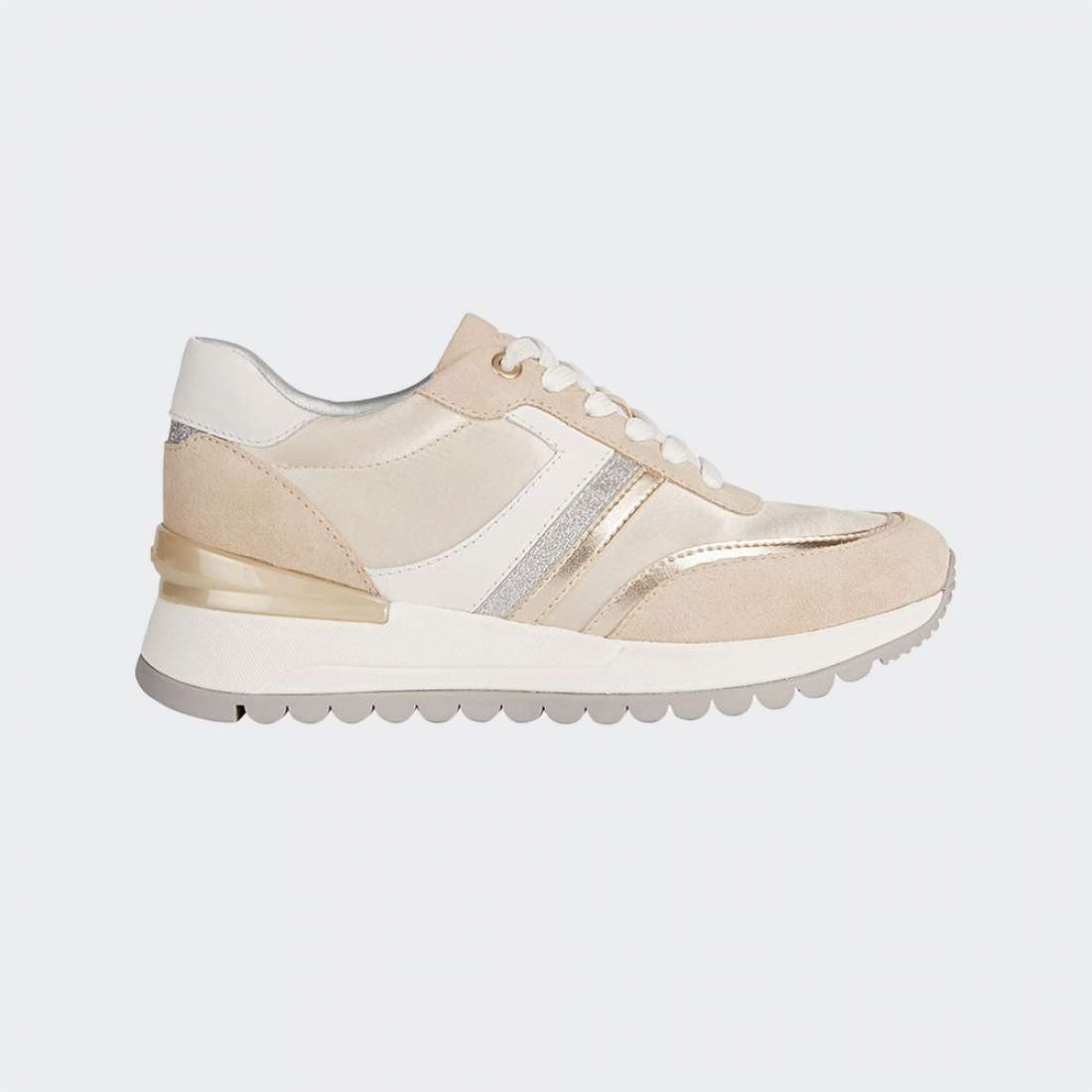 TENIS GEOX DESYA MULHER LT GOLD/LT TAUPE