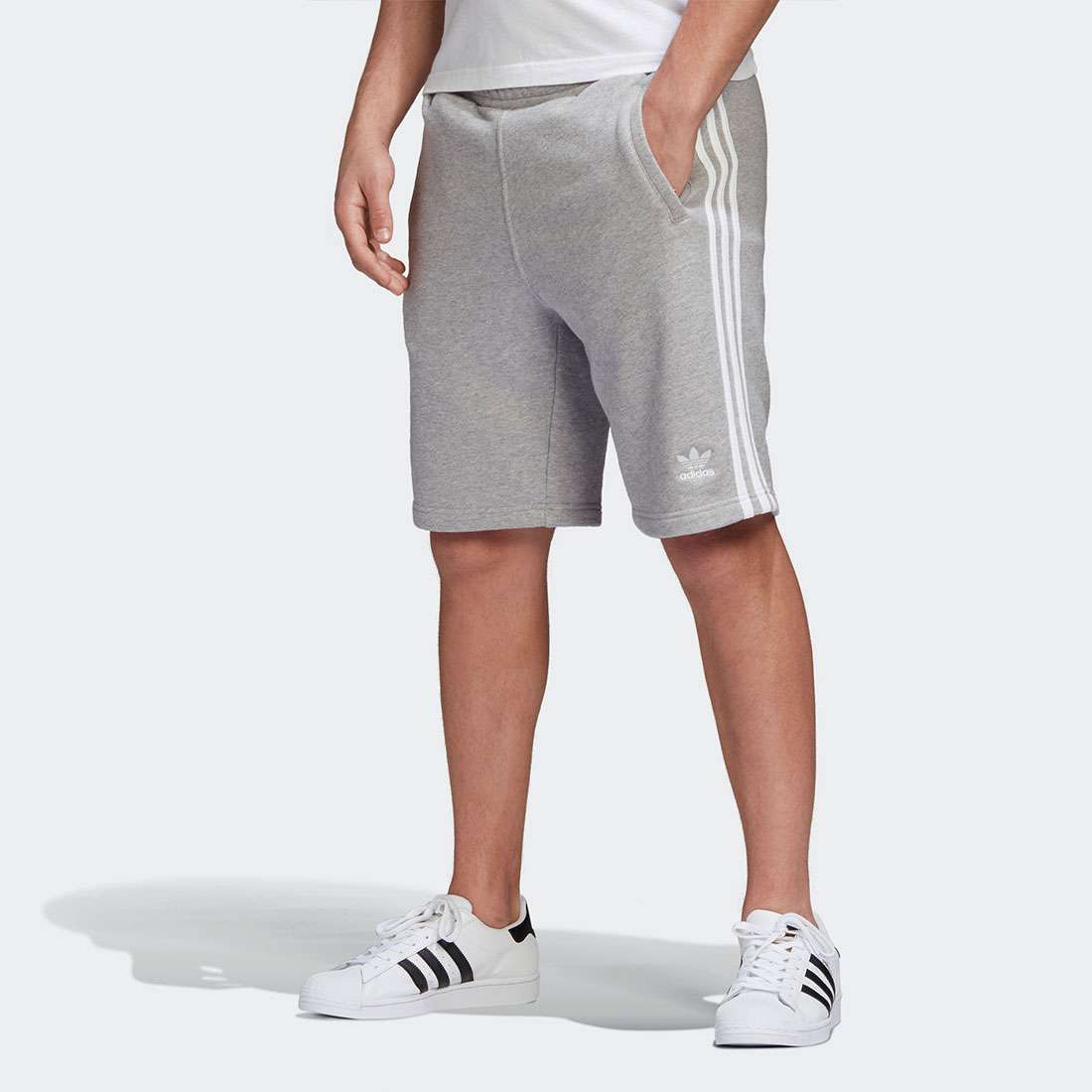 CALÇÕES ADIDAS 3 STRIPES GREY