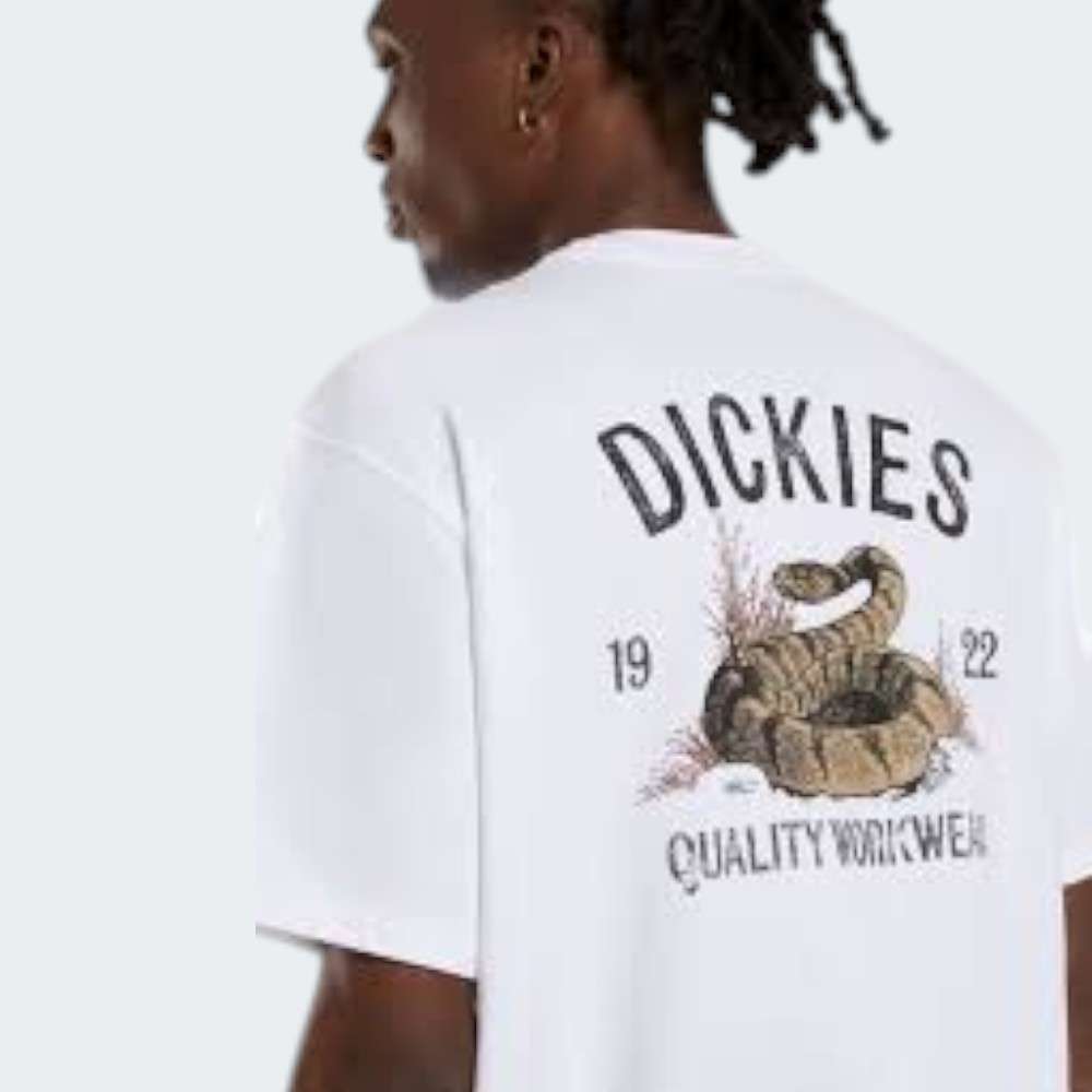 TSHIRT DICKIES SNAKE WHITE