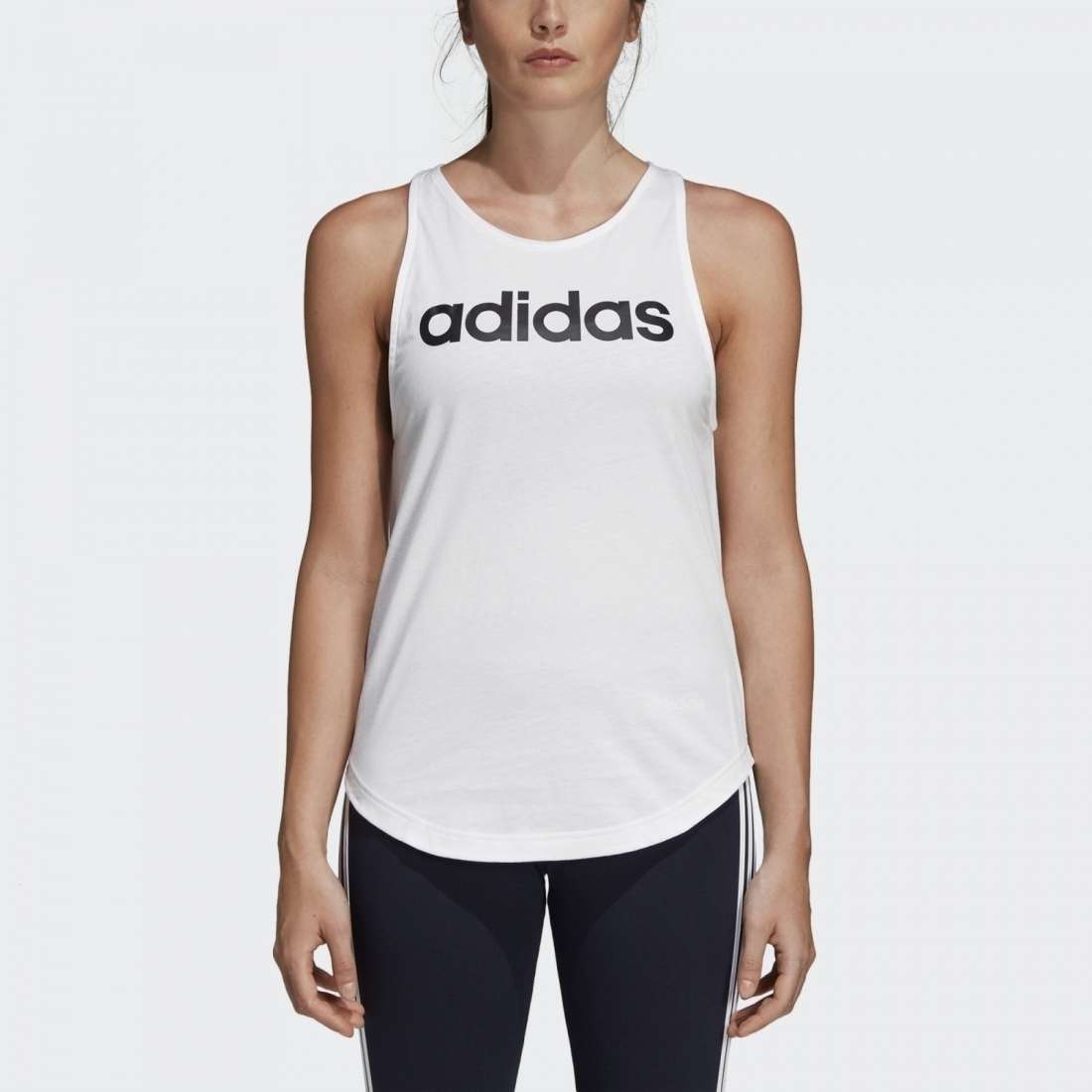 TOP ADIDAS ESSENTIALS LINEAR W WHITE / BLACK