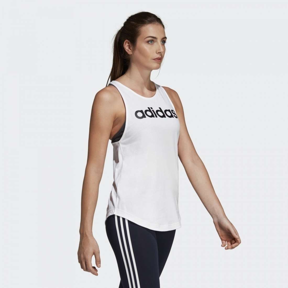 TOP ADIDAS ESSENTIALS LINEAR W WHITE / BLACK