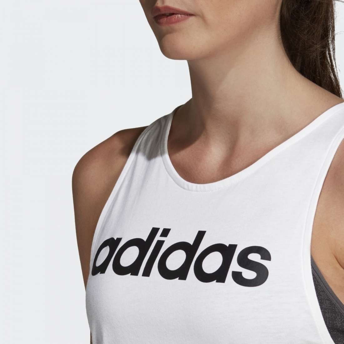 TOP ADIDAS ESSENTIALS LINEAR W WHITE / BLACK