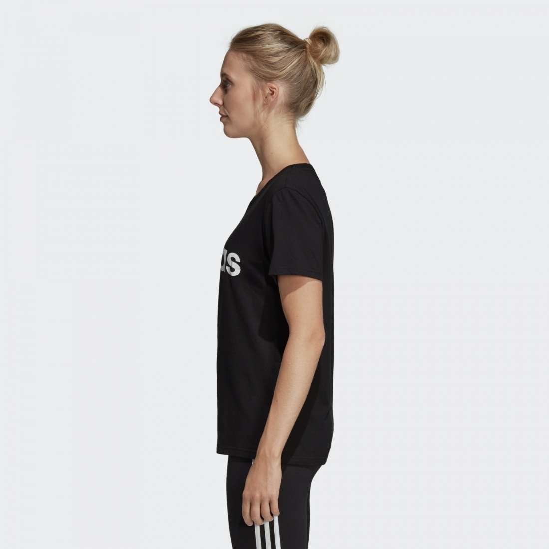 TSHIRT ADIDAS LINEAR ESSENTIALS BLACK/WHITE