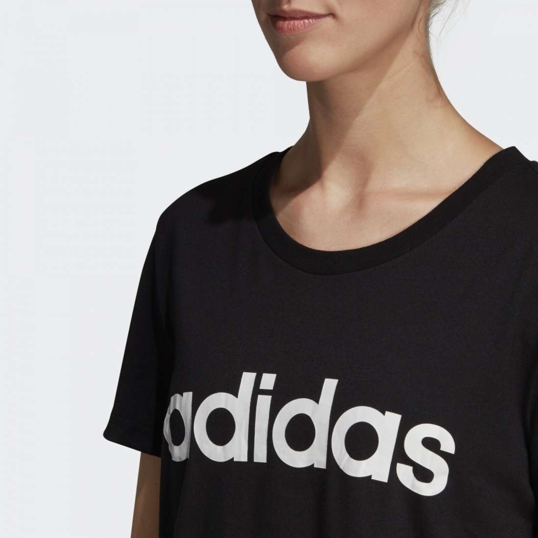 TSHIRT ADIDAS LINEAR ESSENTIALS BLACK/WHITE