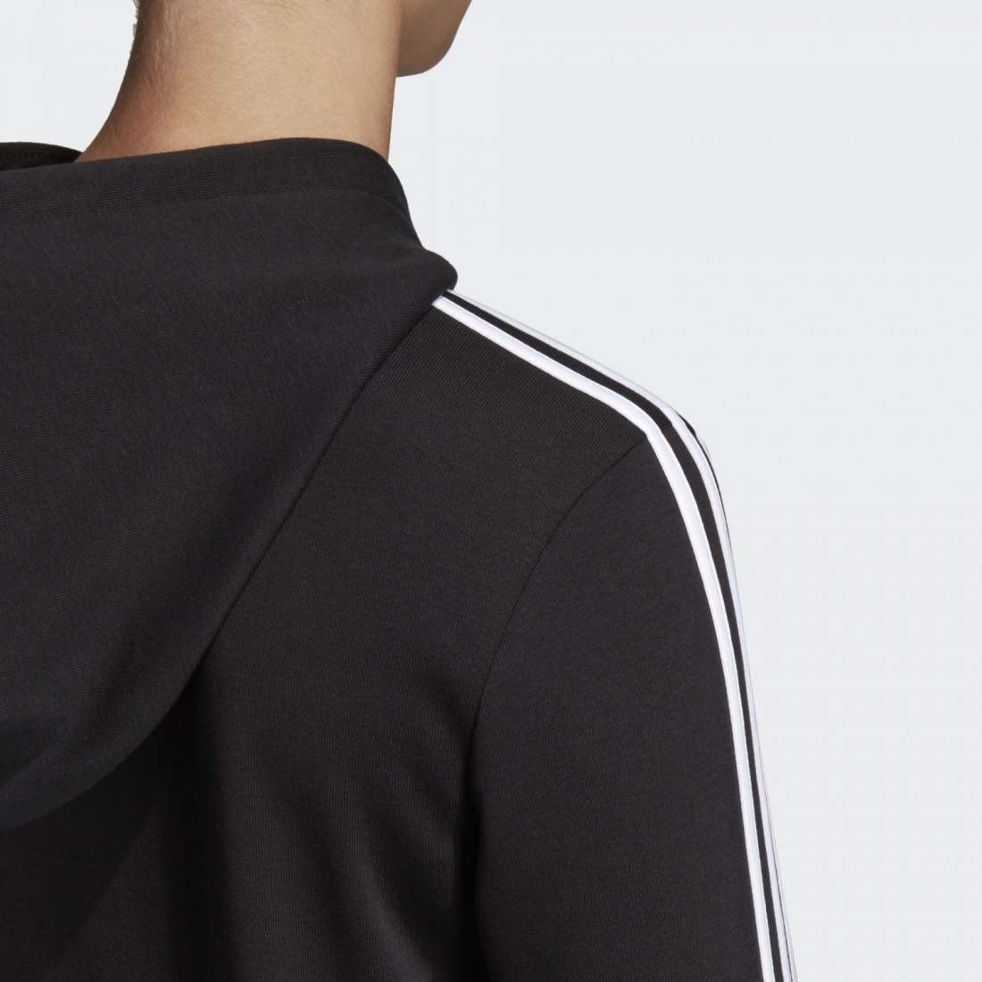 CASACO ADIDAS 3 STRIPES BLACK/WHITE