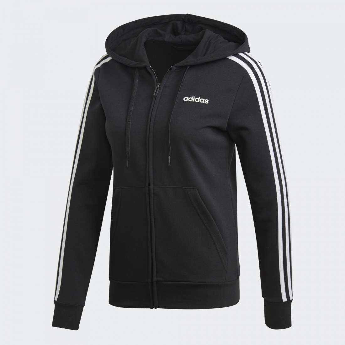 CASACO ADIDAS 3 STRIPES BLACK/WHITE