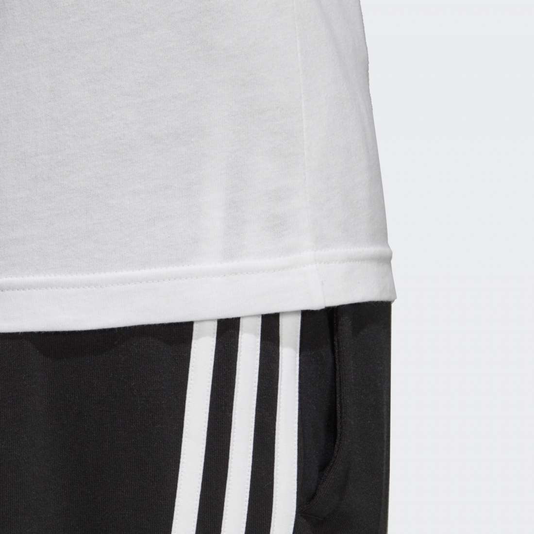 TSHIRT ADIDAS ESSENTIALS WHITE / BLACK