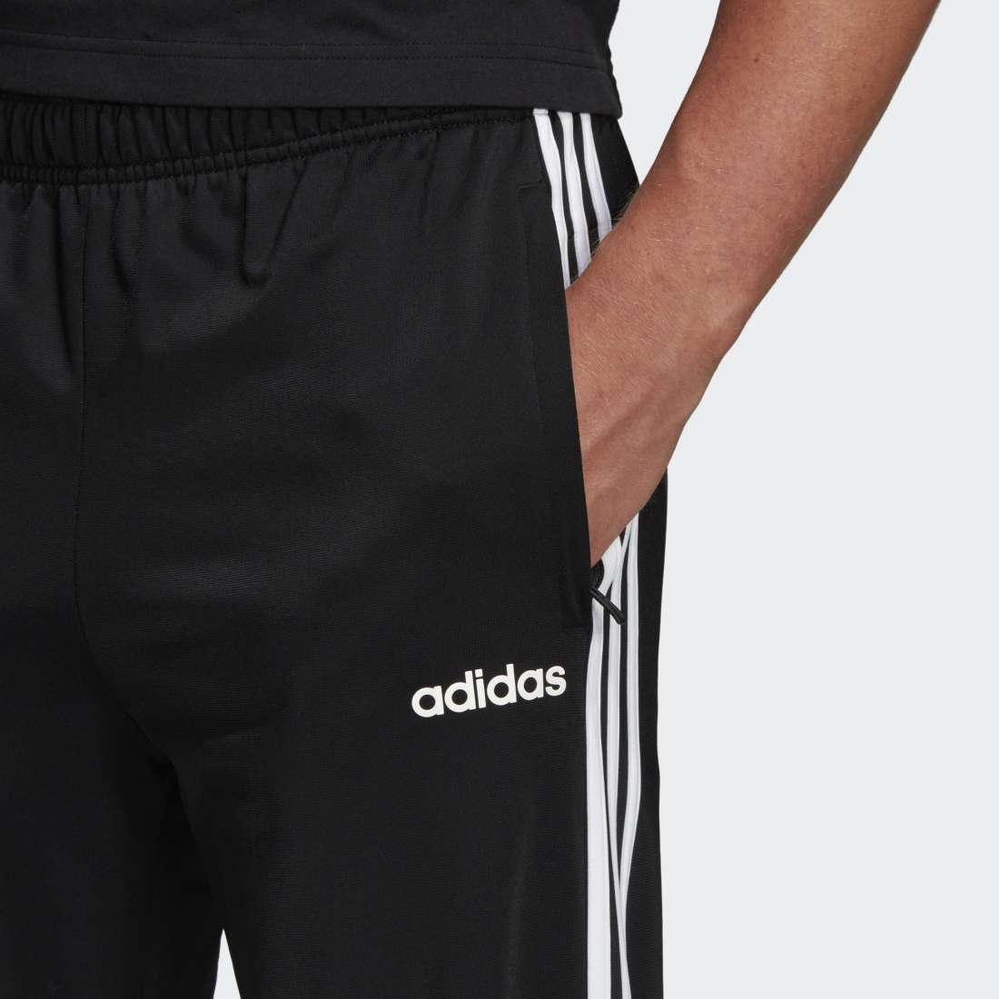 CALÇAS ADIDAS 3-STRIPES TAPERED BLACK/WHITE