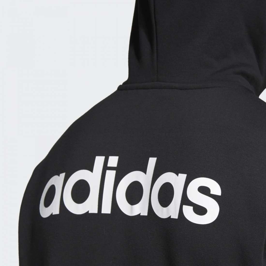 CASACO ADIDAS LINEAR ESSENTIALS BLACK / WHITE