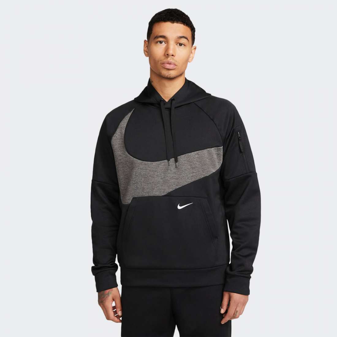 HOODIE NIKE THERMA-FIT BLACK/GREY/WHITE