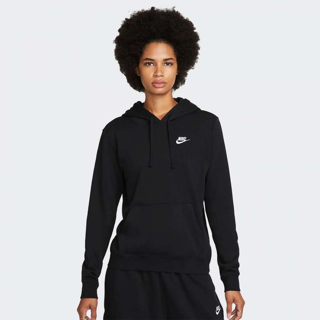 HOODIE NIKE SPORTSWEAR CLUB BLACK/WHITE