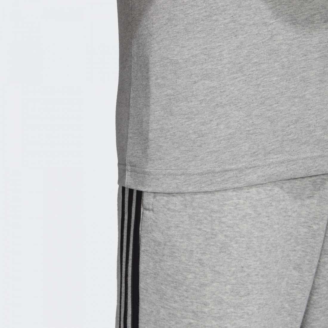 TSHIRT ADIDAS ESSENTIALS LINEAR MEDIUM GREY HEATHER / BLACK