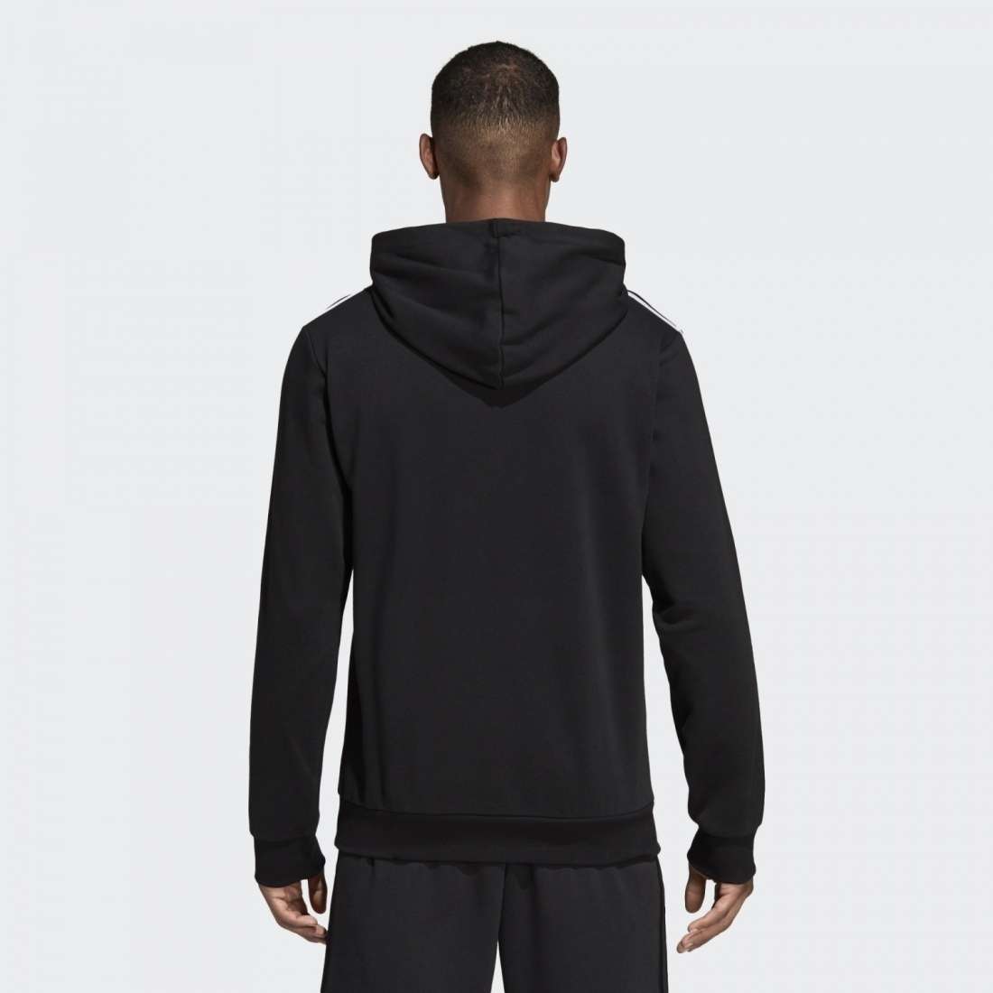 HOODIE ADIDAS ESSENCIALS 3-STRIPES BLACK/WHITE