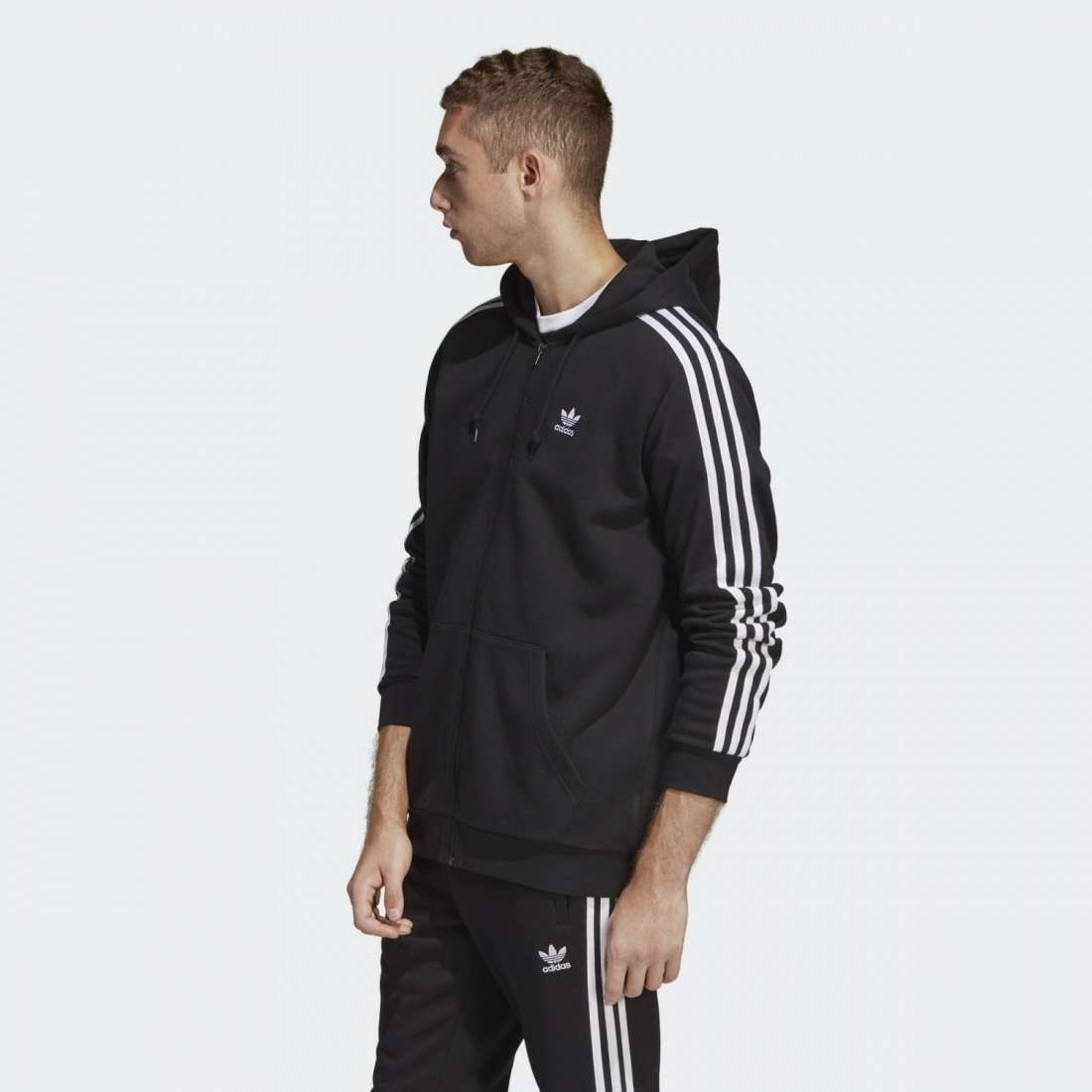 CASACO ADIDAS 3 STRIPES BLACK