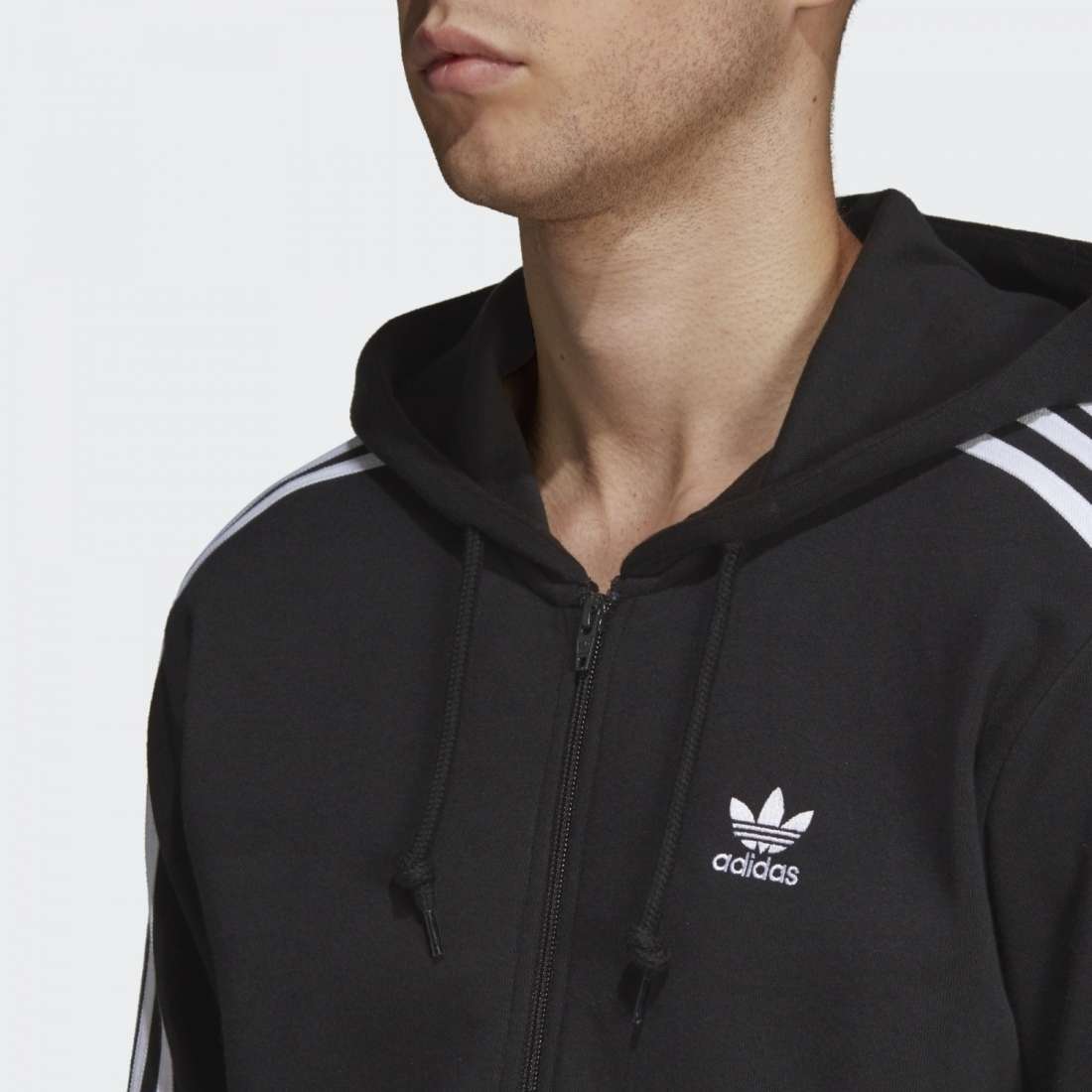 CASACO ADIDAS 3 STRIPES BLACK