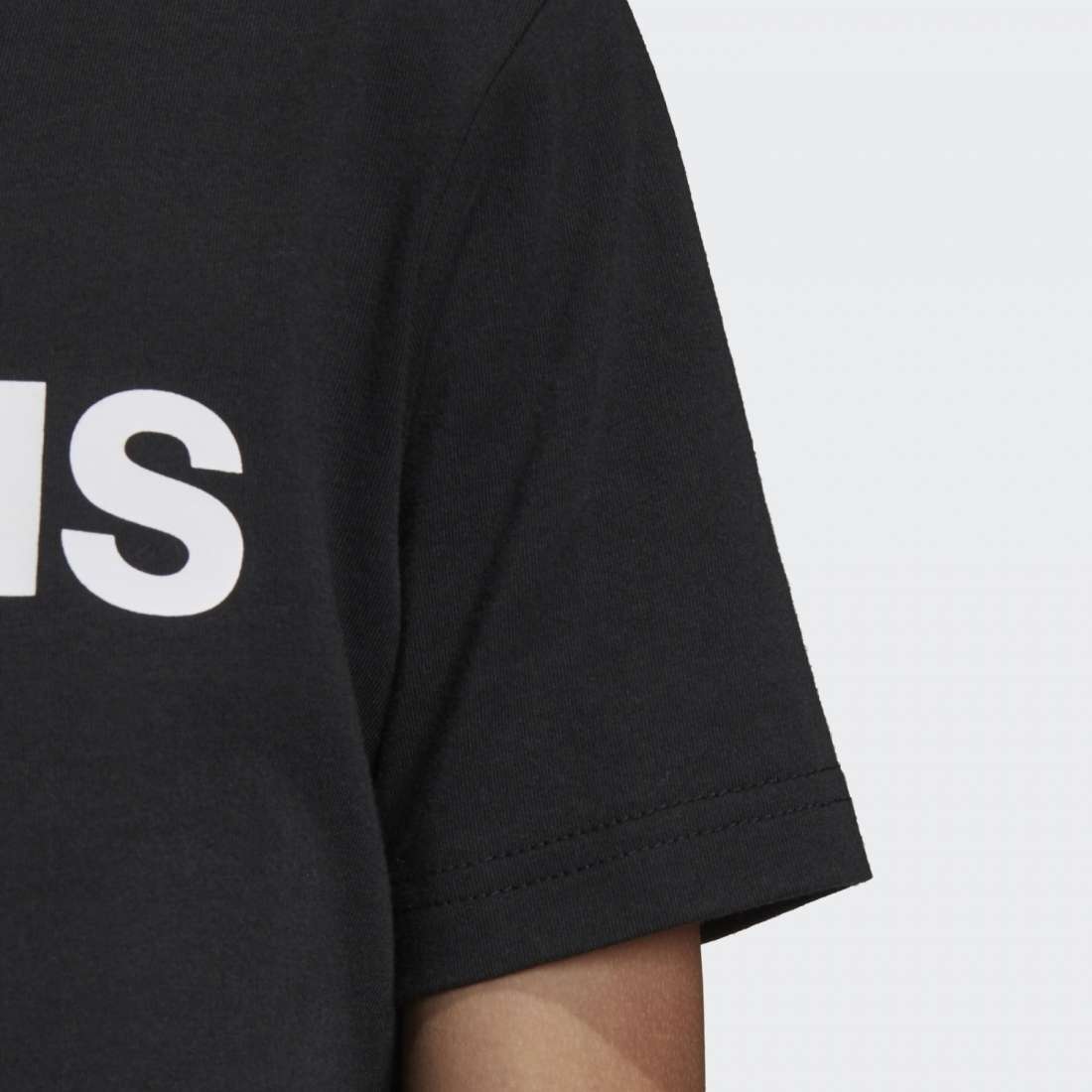 TSHIRT ADIDAS LINEAR ESSENTIALS LOGO K BLACK/WHITE