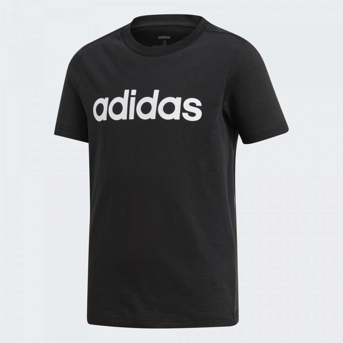 TSHIRT ADIDAS LINEAR ESSENTIALS LOGO K BLACK/WHITE
