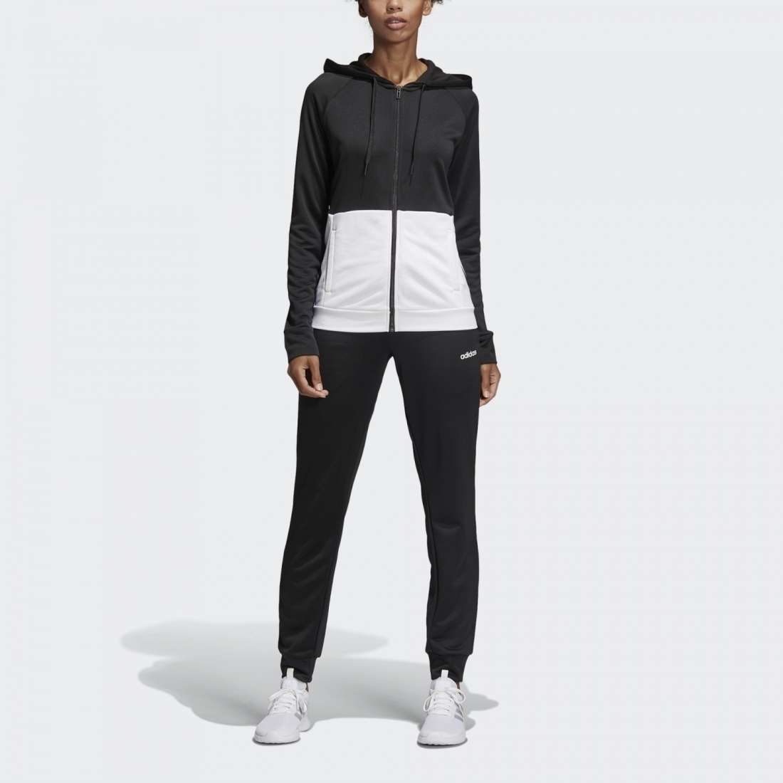 FATO DE TREINO ADIDAS LINEAR BLACK / WHITE