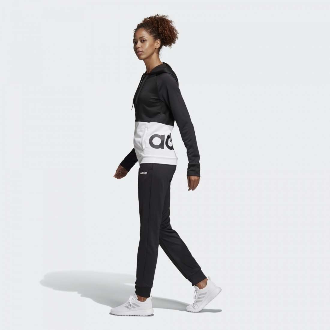 FATO DE TREINO ADIDAS LINEAR BLACK / WHITE