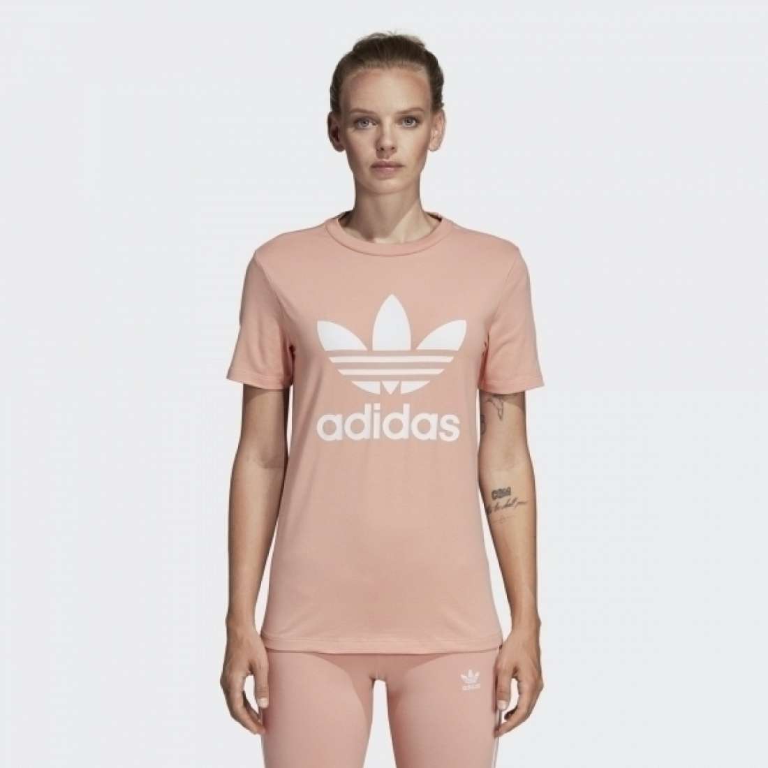 TSHIRT ADIDAS TREFOIL DUST PINK