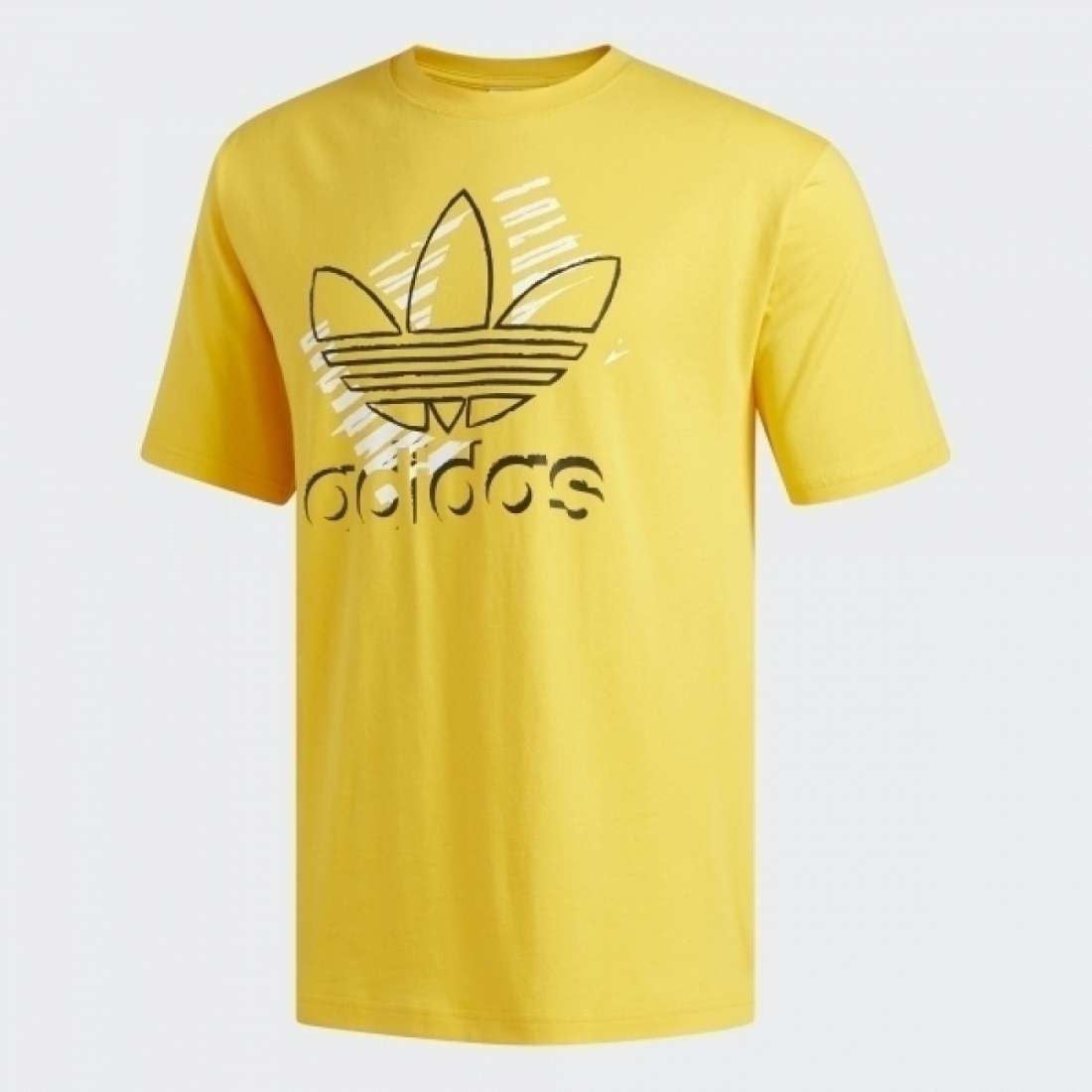 TSHIRT ADIDAS TREFOIL ART TEE YELLOW