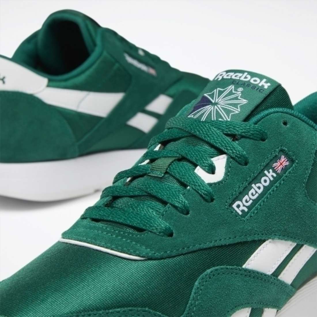 REEBOK CLASSIC NYLON GREEN / WHITE