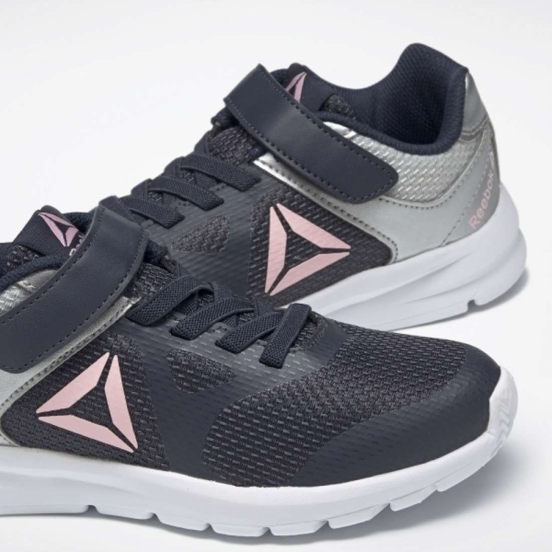 REEBOK RUSH RUNNER NAVY/SILVER/PINK