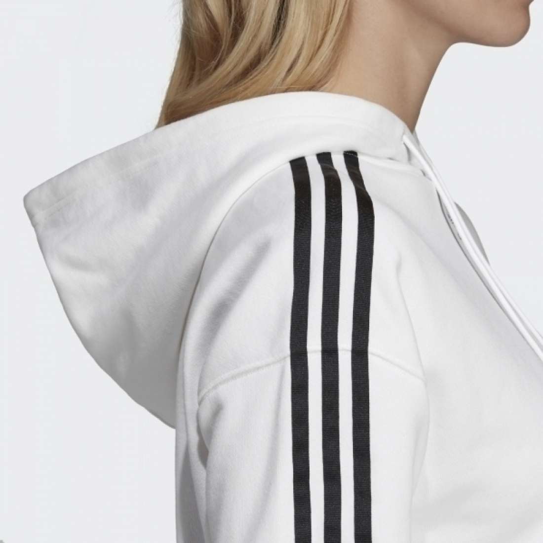 HOODIE ADIDAS CROPPED WHITE