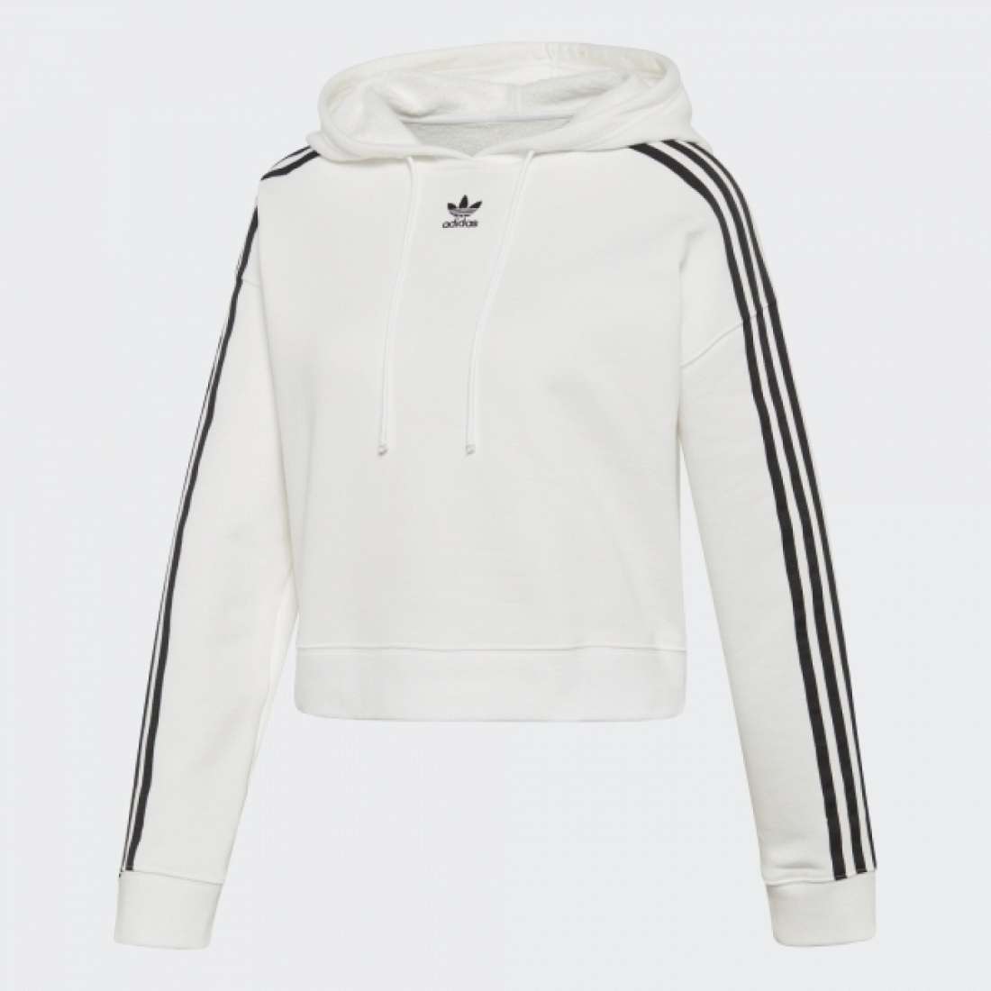 HOODIE ADIDAS CROPPED WHITE